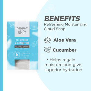 Aloe Cucumber Collagen Cloud Soap for Face and Body 100g